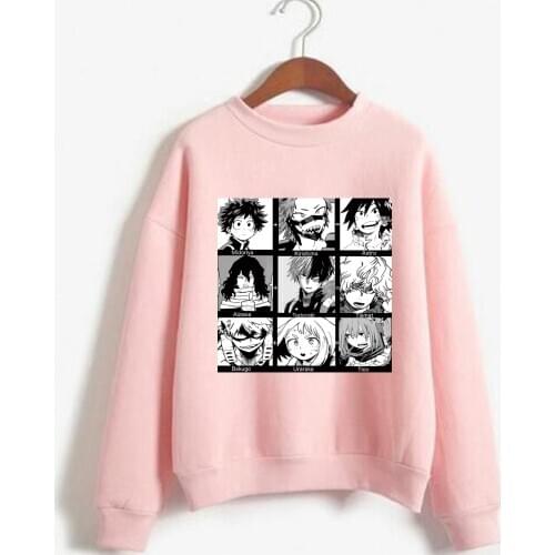 My Hero Academia Hoodie Anime Long Sleeve Casaul Sweatshirt Loose Pullovers Tops