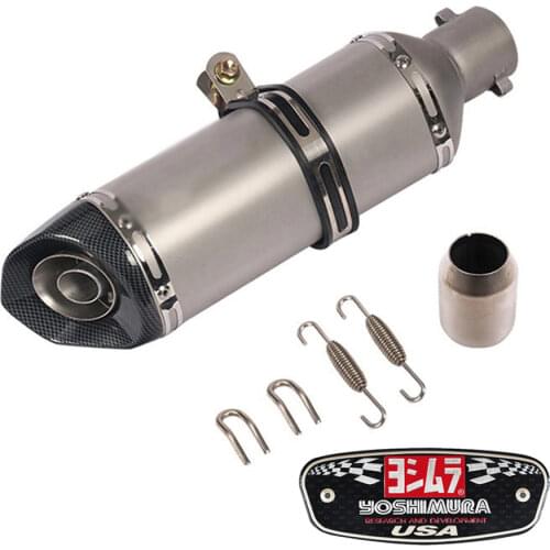 Universal 51mm Motorcycle Exhaust Pipe Muffler FOR HONDA XR 150 250 350 400 FOR YAMAHA YZF R1 R3 R6 R15 R25 R125 JOG 125