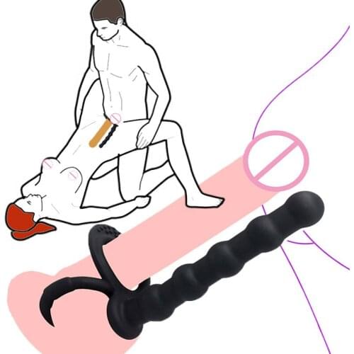 Anus Massage Vibrator Penis Strapon Dildo Vibrator Sex Toys For Women Man Strap On Penis Silicone Anal Beads Plug Adult Massager