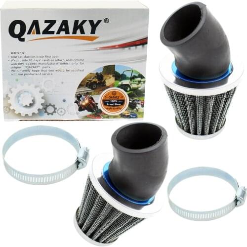 2Pcs 42mm Air Filter 125cc-150cc 200cc 250cc Motorcycle ATV Quad Scooter Go Kart Moped Dirt Pocket Mini Super Bike GY6 PZ24 PZ30