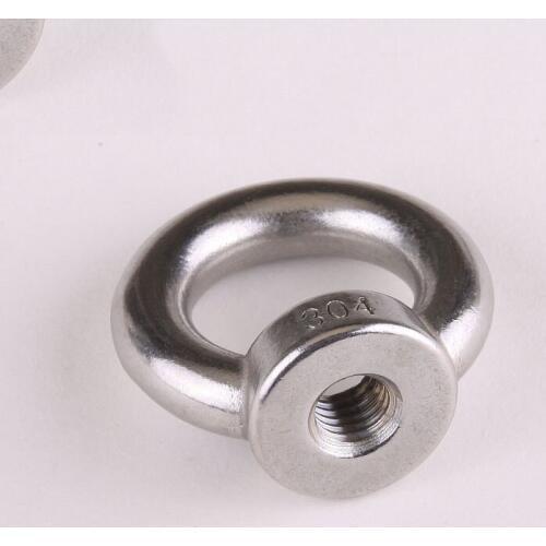 1PCS [304] Authentic Stainless Steel Circle Ring Nut Rings Hanging Mother Nut M8