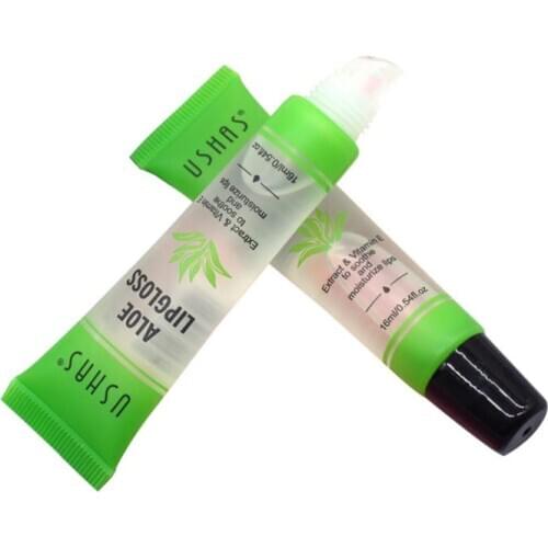 1PC Aloe Lip Balm Transparent Gradient Color Changing Lip Gloss VE Moisturizing Nourish Lipstick Base Relieve Dryness TSLM1