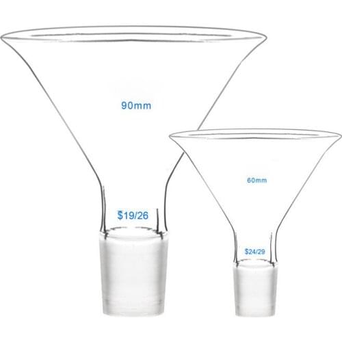 1Pc Brand New 90ml Transparent Glass Triangle Funnel Lab Glassware Laboraotry Chemistry Educational Stationery