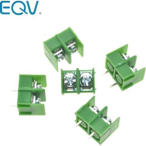 20PCS/LOT KF7.62-2P 7.62mm pitch pcb screw block Splice connector terminal KF7.62 2Pin Green ROHS Can be connected