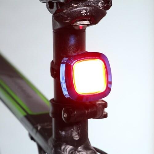 2021 Adjustable Safety Warning Lamp Bike Brake Induction Tail Light Intelligent Brake Light Cycling Led USB Bicycle Rear Lights