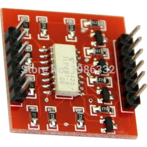 WS16 4-Channel Opto-isolator IC Module High Low level Voltage Control Expansion Board 3V 5V 9V 12V For Arduino Connector