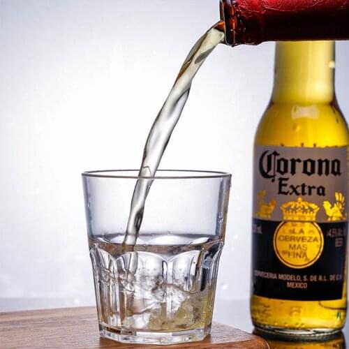 4Pc Transparent Acrylic Octagonal Bier Cup Plastic Unbreakable Whisky Cup Hotel Bar KTV Wine Cup Hotel Restaurant Home Drinkware