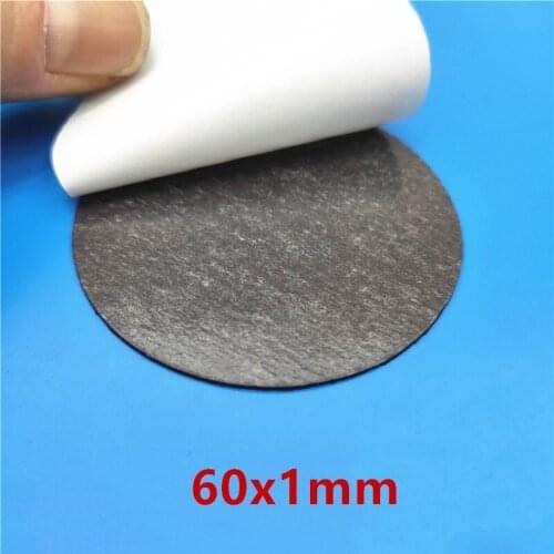 60x1 Round Magnetic Refrigerator Sticker Fit Glass Cabochon Fridge Magnet DIY Refrigerator Magnet Blackboard Sticker 60mm x 1mm