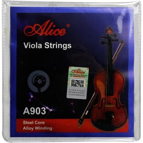 Alice Viola Strings Set Alloy Winding 4 Strings for 4/4 Sizes Viola