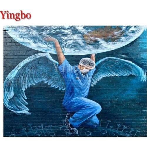 Diy Diamond mosaic Doctor Angel saves the earth diamond painting full Square,Round Diamond Embroidery,Personalized Diamond Art