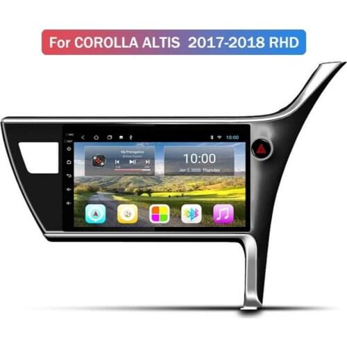 Android 10.0 Octa Core Car Multimedia Player For TOYOTA COROLLA 2017- RHD Car Radio With Bluetooth Wifi 4G AHD DSP CARPLAY