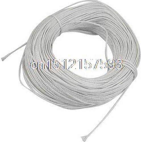 100 Meters White Plastic Braided Thermocouple Extension Wire