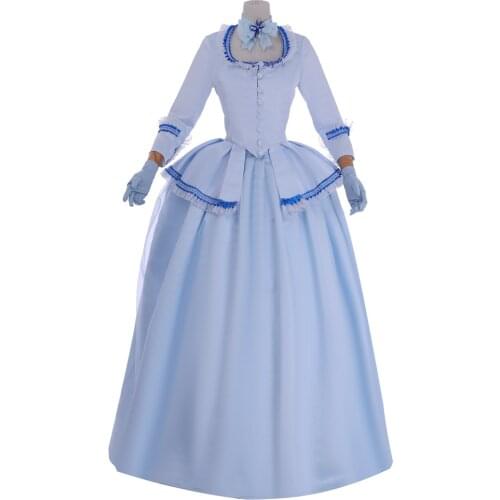 Cosplaydiy Marie Antoinette Queen Mary Dress Medieval Victorian Ball Gown Court Royal Princess Dress Costume For Evening Party