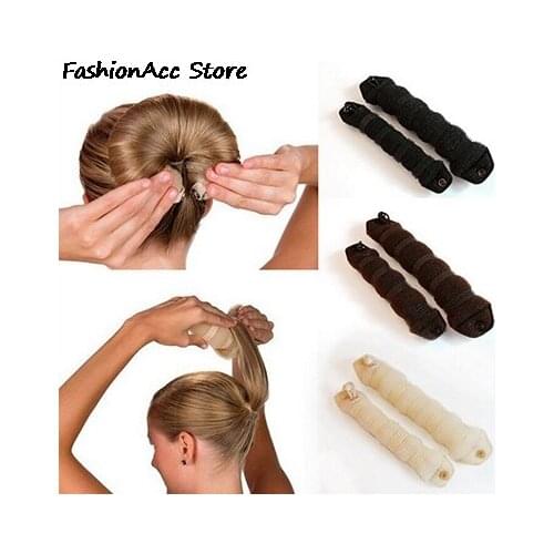 Creatuve Magic Foam Sponge Hairdisk Hair Device Donut Quick Messy Bun Updo Headwear