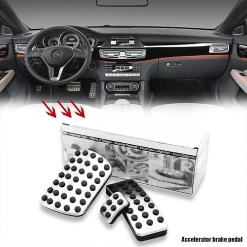 Stainless Steel Car Accelerator Pedal Cover Rest Pedals for Mercedes-Benz W176 W245 W246 W251 W164 W166 X164 X166 C177 W252