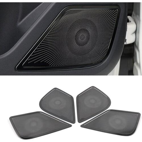 For Nissan Teana Altima L34 2018-2020 Stainless Car Door Panel Loudspeaker Pad Sound Speaker Cover Trim Frame Sticker Accessory