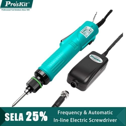 ProsKit PT-32007D Electric Screwdriver Variable Frequency In-line Automatic Electric Screwdriver