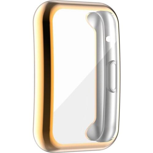 Electroplating PC Shell Screen Protector Slim Protective Frame Case Cover For HUAWEI Watch Fit Watch Accessories