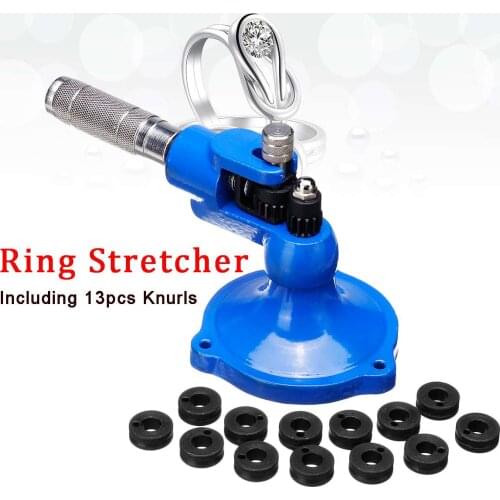 Ring tensioner, reamer, sizing machine, roll used to make jewelry stone with 13 different materials from degraded knurled steel