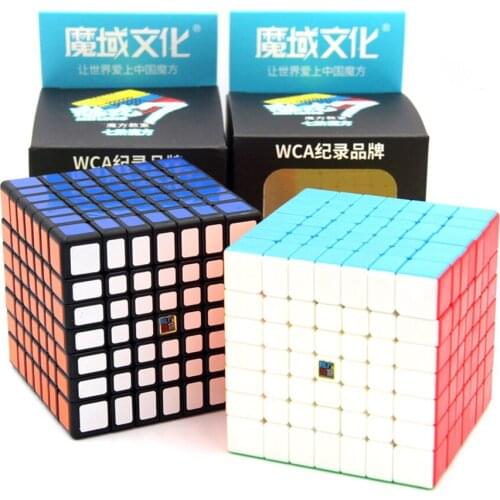 Moyu 7x7x7 Magic Speed Cube Stickerless Professional Antistress Cubes Adult Puzzle Moyu 7x7 Educational Puzzles For Kids Gift