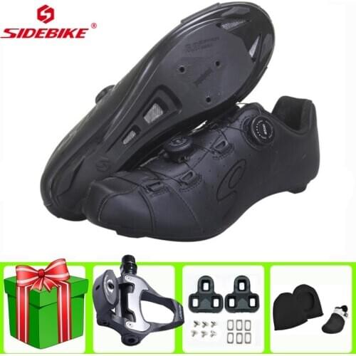 SIDEBIKE Road Cycling Shoes Carbon Fiber Sapatilha Ciclismo Ultralight Self-Locking Professional Bicycle Racing Men Sneakers