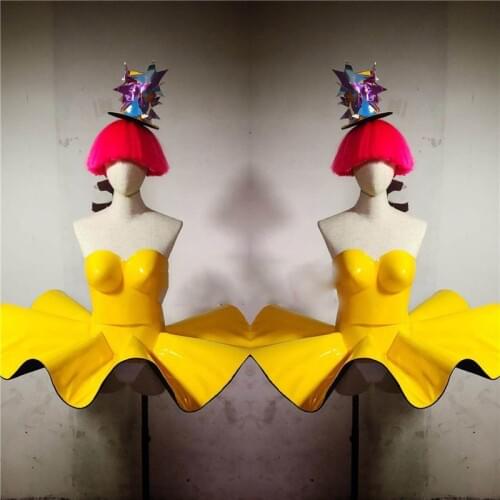 2021 Bar Nightclub Party Celebration Dress DJ Female Singer GoGo Stage Performance Costume Halloween Festival Prom Dress DWY3428