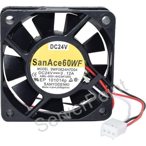 Well Tested For Sanyo 9WF0624H7D04 A90L-0001-0423#105S 24V 0.12A Three Pins Square Cooling Fan