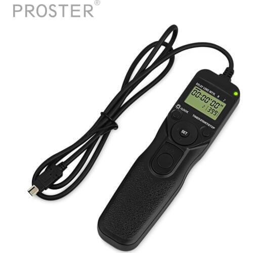 PROZOR for LCD Time Lapse Intervalometer Timer Remote Shutter Cord for D90 D3100 D7000 D5000 D600 Timer Shutter Release Cord
