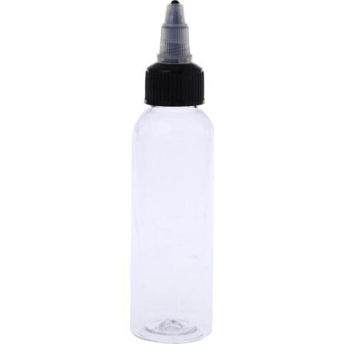 60ml 2OZ Twist Cap Empty Plastic Tattoo Ink Pigment Bottle Supply