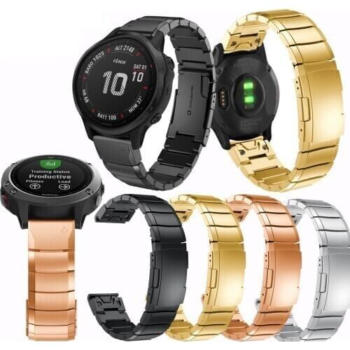Strap width 20mm sport accessory wrists straps quick release stainless steel classic luxury wrist bands for Garmin Fenix 5S Band