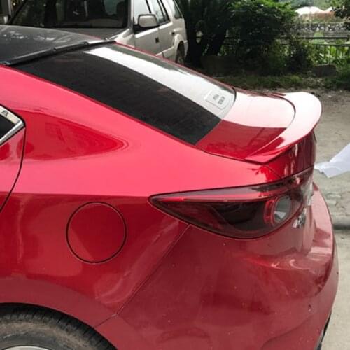 For Mazda 3 M3 Axela Spoiler 2014 2015 2016 2017 2018 2019 High Quality ABS Material Car Rear Trunk Wing Accessories Body Kit