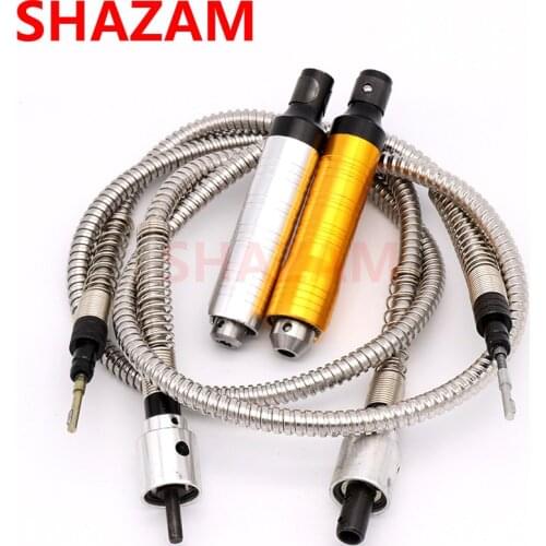 4/6mm Stainless Steel Flexible Shaft Accessories SHAZAM 0.2-6.5mm Handle Angle Grinder Machine Electric Mill Rotary Tools 1pcs