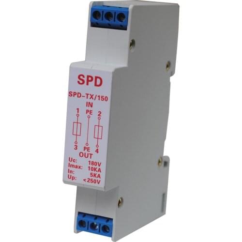 Twisted Pair 485 Control Signal Lightning Protector Surge Protector Rail Installation Lightning Arrester