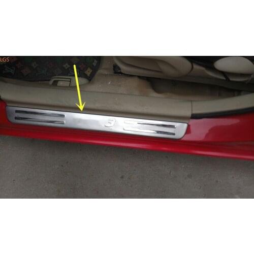 For Mazda 3 2007-2015 High-quality stainless steel Threshold guard plate anti-scratch protection Car styling