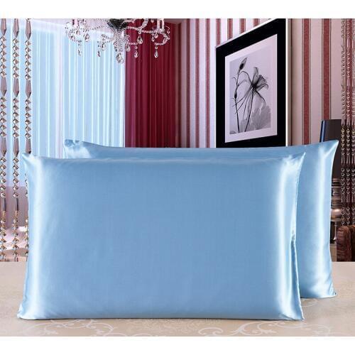 100% PURE Silk Pillowcase High Quality Both Sides Mulberry Silk Soft Comfortable 19 Momme Silk Pillow Case 50*75 Cm5