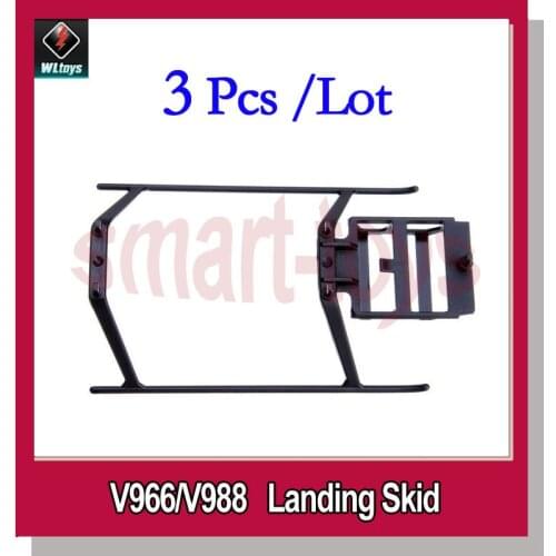 3Pcs Original V966-018 Landing Skid / V977-008 Landing Gear for Wltoys V966 V988 V977 V930 RC Helicopter Spare Parts