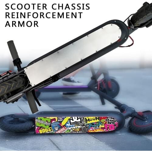 Scooter Accessories For Xiaomi Mijia M365 Pro Bottom Battery Cover Stainless Steel Anti-collisio M 365 Plate Guard Chassis Armor