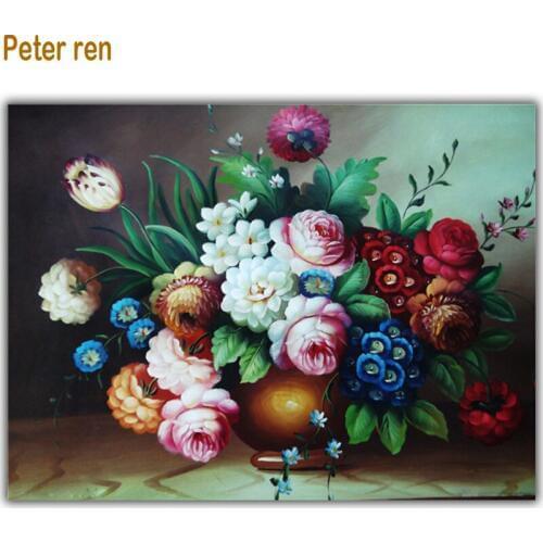Peter ren Diamond painting Cross stitch Diamond embroidery Round/Square mosaic Full Painting from diamond "Beautiful flower p"