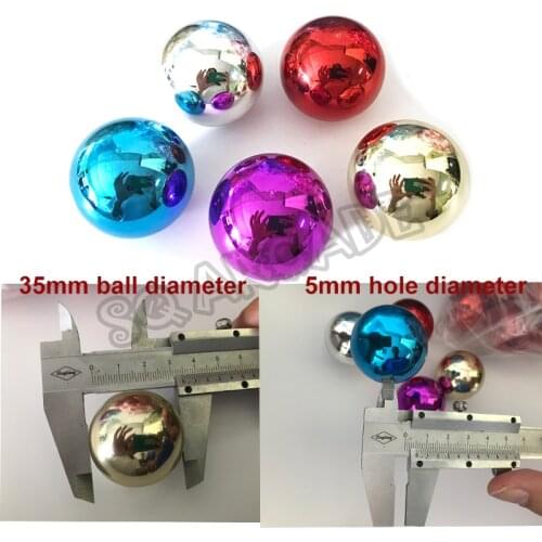 Arcade Parts 35mm Ball Top Rocker Topball Fits Sanwa Zippy Joystick Gold Silver Chrome Red Blue Diy Retro Game Machine