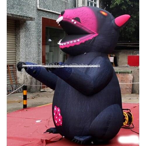 Free air ship to door,3m high inflatable model, outdoor air model for advertising