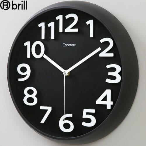 Silent Quartz Wall Clock Modern Design Simple Loft Style Wall Clock White Watch Kids Wall Clock for Children Room Reloj Pared