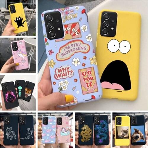 For Samsung Galaxy A72 A82 5G Case Cover Soft Silicone Cartoon Bumper Phone Cases For Samsung A72 2021 GalaxyA72 Back Cover 6.7"