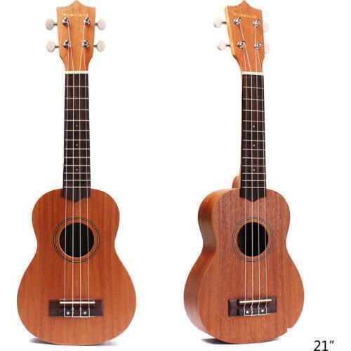 21 Inch Acoustic Ukulele Sapele Soprano Four Strings Hawaiian For Musical Guitar Instruments Wood Guitarra Ukulele Kids Gift