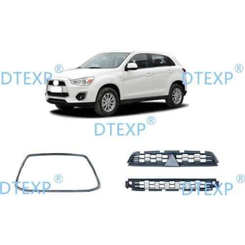 2013-2014 chrome grille OUTLANDER SPORT bumper net FOR ASX rvr 6402a332 all other parts available