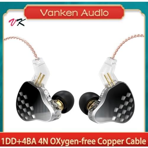 KBEAR Robin 1DD +4BA Hybrids Earpiece In-Ear Monitors 2Pin 0.78mm Earphone With Microphone TRN CCA KZ CVJ Earphone Earbuds