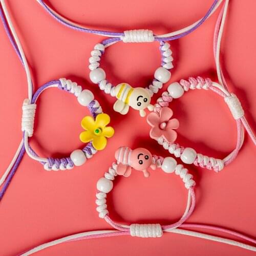 Bee and Flower Fashion Hand Made Bracelet Bracelets Bangles DIY rope chain bracelet gift for women Wholesale #XN029