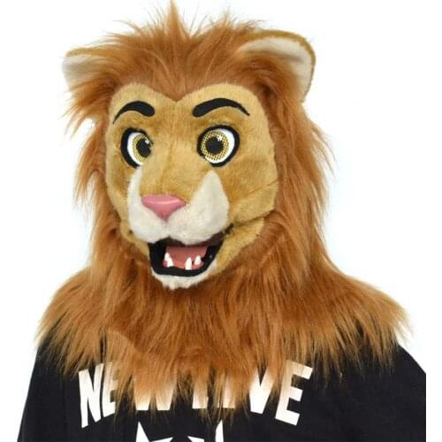 Personal Custom Animal Dress Fursuit Plush Head Set Bar Party Props Simulation Animal Lion Cat Mask