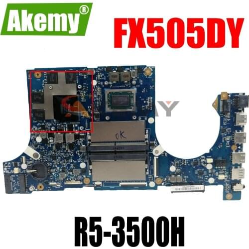 SAMXINNO For ASUS FX95D FX505D FX505DY FX505DU Laotop Mainboard FX505DY Motherboard with AMD Ryzen 5 3500H APU