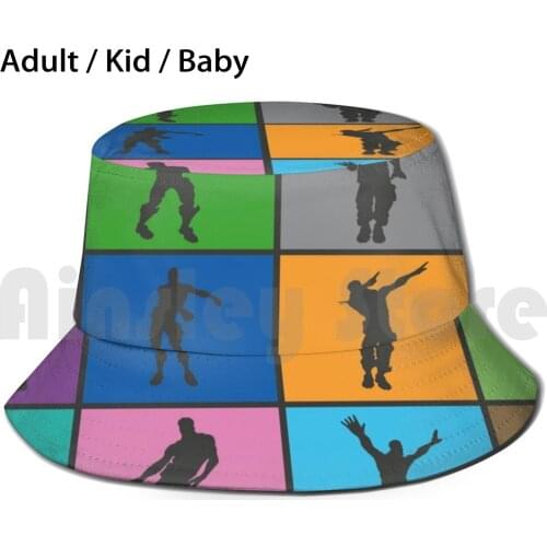 Emotes & Dances Sun Hat Foldable UV Protection Gamer Videogames Playstation Xbox Games Gaming Twitch Streamer Memes
