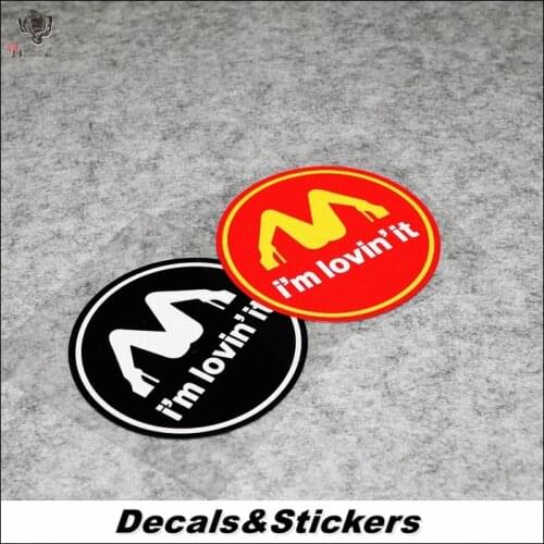 NO.L209 Funny Lovin’ it 3M Reflective Modified Stickers Car Helmet Waterproof Decals Racing Motorcycle